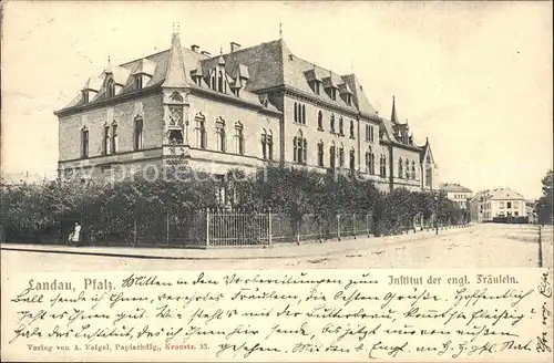 Landau Pfalz Institut der Englischen Fraeulein Kat. Landau in der Pfalz