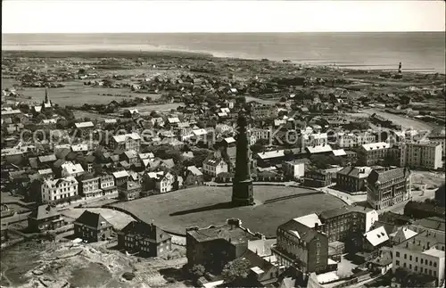 Borkum Nordseebad Leuchtturm Nordseebad Fliegeraufnahme / Borkum /Leer LKR