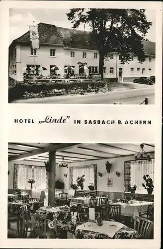 Sasbach Achern Hotel Linde Restaurant Terrasse Kat. Sasbach