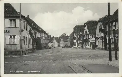 Schwarzach Rheinmuenster Hauptstrasse Kat. Rheinmuenster