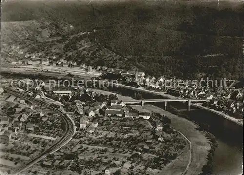 Freudenberg Baden Fliegeraufnahme Bruecke Eisenbahn