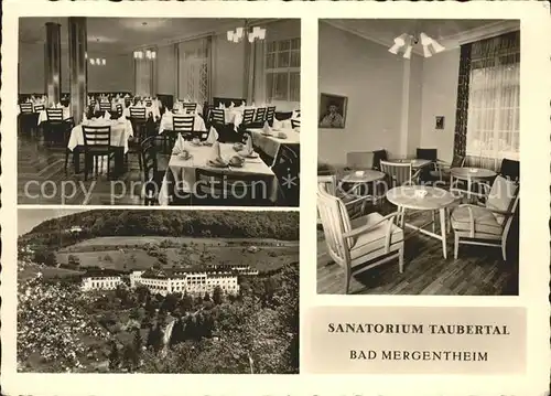Bad Mergentheim Sanatorium Taubertal Speisesaal Kat. Bad Mergentheim