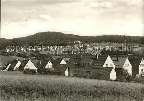 Otterbach Pfalz Teilansicht mit Kirche und Turnhalle Kat. Otterbach