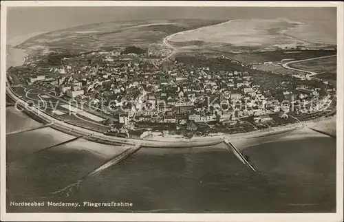 Norderney Nordseebad Fliegeraufnahme Kat. Norderney