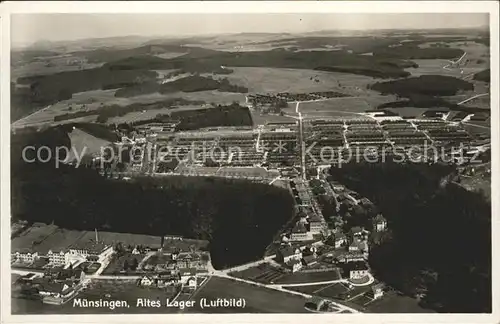 Muensingen Fliegeraufnahme Altes Lager Erholungsheim Waldrast Kat. Muensingen