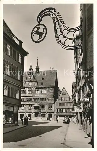 Tuebingen Rathaus Kat. Tuebingen