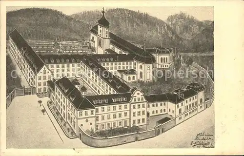 Beuron Donautal Kloster Kuenstlerkarte / Beuron /Sigmaringen LKR