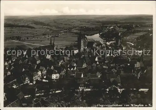 Wimpfen Fliegeraufnahme Kat. Bad Wimpfen