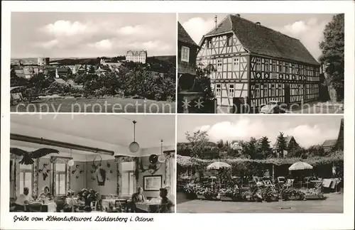 Lichtenberg Odenwald Ansichten Gasthaus Pension Zur Linde Kat. Fischbachtal