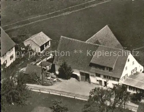 Geyerbad Gasthaus zum Gloeckle Fliegeraufnahme Kat. Messstetten