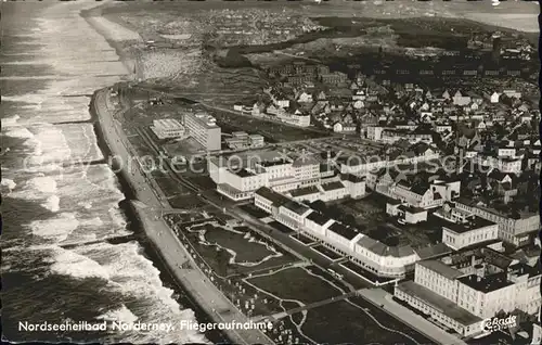 Norderney Nordseebad Fliegeraufnahme Strand Kat. Norderney