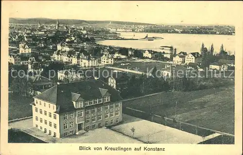 Konstanz Panorama von Kreuzlingen Kat. Konstanz