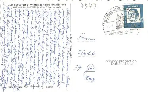 Enzkloesterle (Stempel) Kat. Enzkloesterle