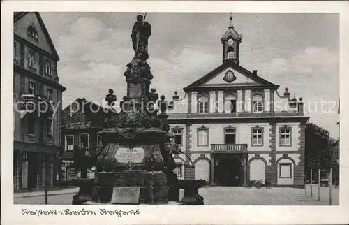 Rastatt Rathaus u.Kriegerdenkmal Kat. Rastatt