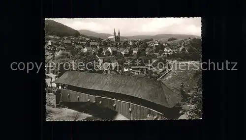 Forbach Baden mit alter Holzbruecke Kat. Forbach