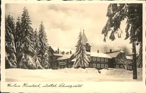 Hundseck Kurhaus Hundseck im Winter / Sasbach /Ortenaukreis LKR