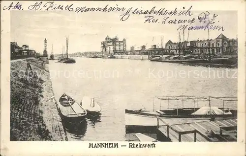 Mannheim Rheinwerft (Feldpost) Kat. Mannheim