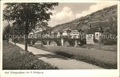 Bad Mergentheim Tauberbruecke (Stempel) Kat. Bad Mergentheim