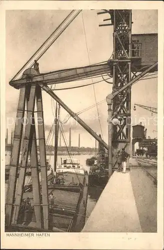 Mannheim Teilansicht vom Hafen Kat. Mannheim