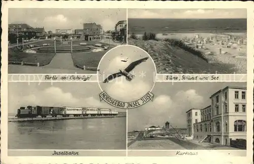 Juist Nordseebad Kurhaus u.Bahnhof (Stempel) / Juist /Aurich LKR