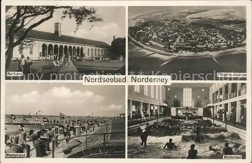 Norderney Nordseebad Kurhaus u.Weststrand Kat. Norderney