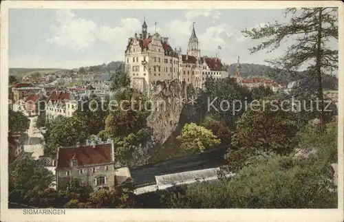 Sigmaringen mit Schloss Kat. Sigmaringen