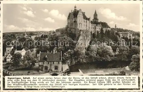 Sigmaringen Schloss Kat. Sigmaringen