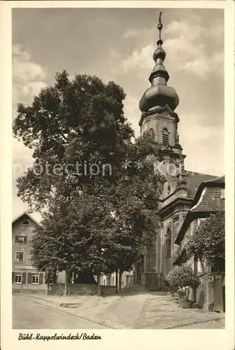 Kappelwindeck Kirche u.Gasthaus Kat. Buehl