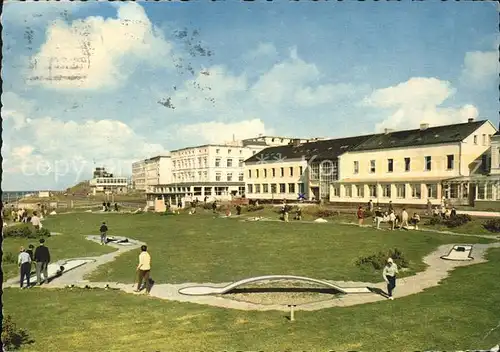 Norderney Nordseebad Kleingolfplatz u.Kaiserstrasse Kat. Norderney