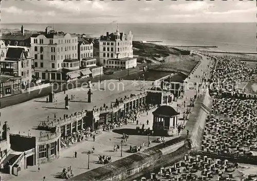 Borkum Nordseebad Luftaufnahme von der Wandelhalle u.Strandpromenade / Borkum /Leer LKR