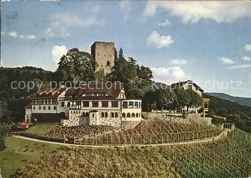 Buehl Baden Burg Windeck mit Burggaststaette u.Weingut / Buehl /Rastatt LKR