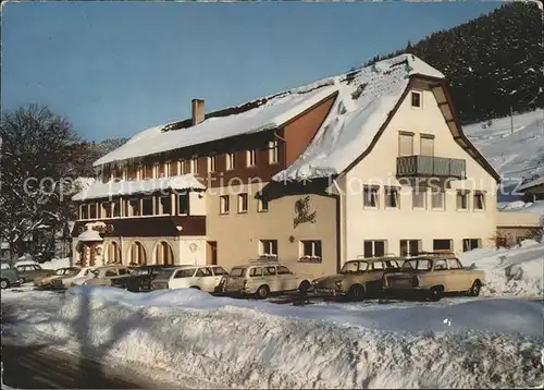 Enzkloesterle Hotel Pension "Enztallust" im Winter Kat. Enzkloesterle