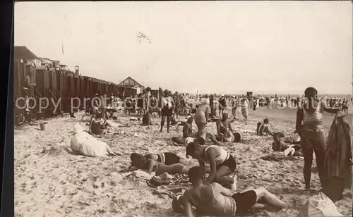 Borkum Nordseebad Badestrandleben / Borkum /Leer LKR