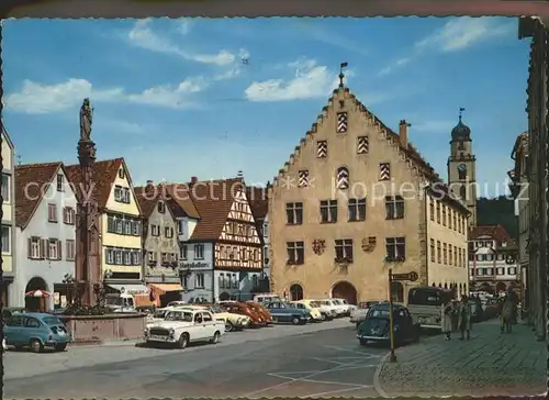 Bad Mergentheim Oberer Markt u.Hans Heinrich Ehrler Platz Kat. Bad Mergentheim