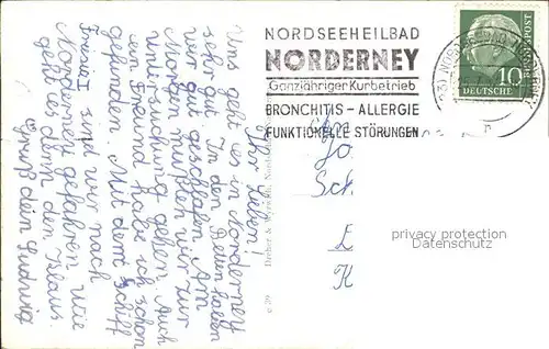 Norderney Nordseebad Vestisches Kinderheim Kat. Norderney