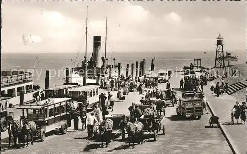 Norderney Nordseebad Nordseeheilbad Dampferankunft Kat. Norderney