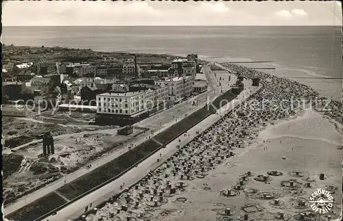 Borkum Nordseebad Nordseebad Fliegeraufnahme / Borkum /Leer LKR