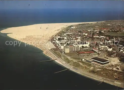 Borkum Nordseebad Fliegeraufnahme Nordseebad / Borkum /Leer LKR