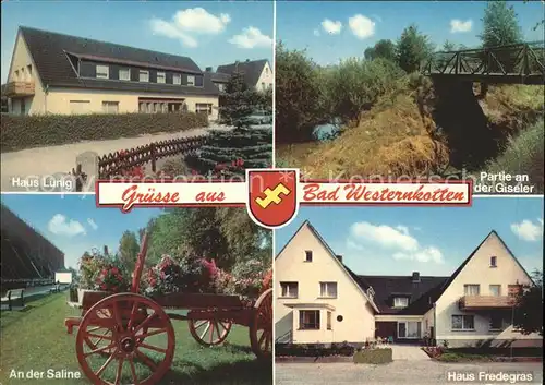 Bad Westernkotten Wappen Giseler Haus Fredegras Saline Kat. Erwitte