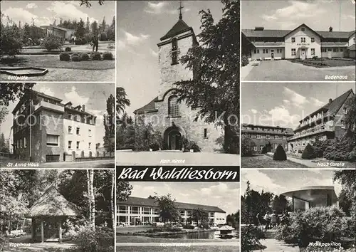 Bad Waldliesborn Musikpavillion Badehaus St. Anna Haus Kat. Lippstadt