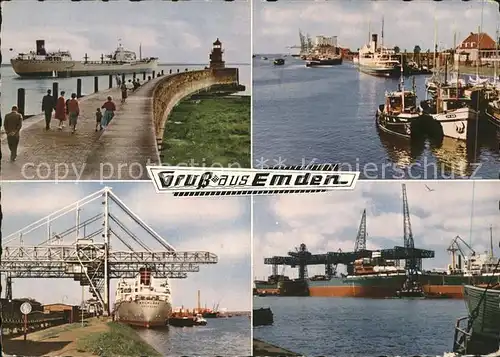 Emden Ostfriesland Dampfschiff Schiffe Hafen / Emden /Emden Stadtkreis