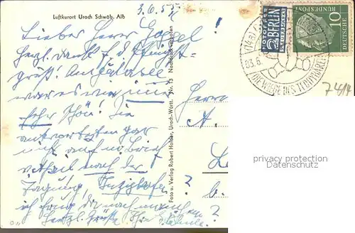 hf22794 Urach Bad Luftkurort Kategorie.  Alte Ansichtskarten