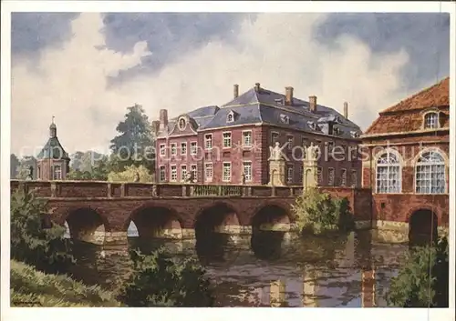 Nordkirchen Kuenstlerkarte Aquarelle C. Determeyer Schloss Nordkirchen Kat. Nordkirchen