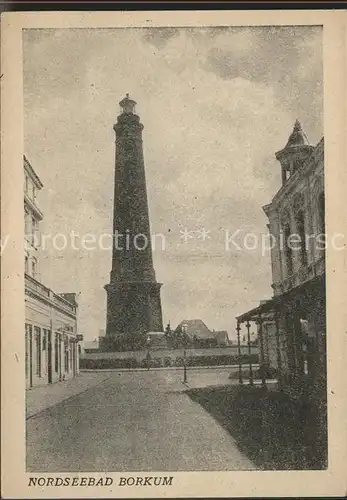 Borkum Nordseebad Nordseebad Leuchtturm / Borkum /Leer LKR