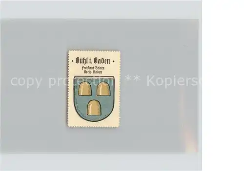 Buehl Baden Briefmarke Kat. Buehl