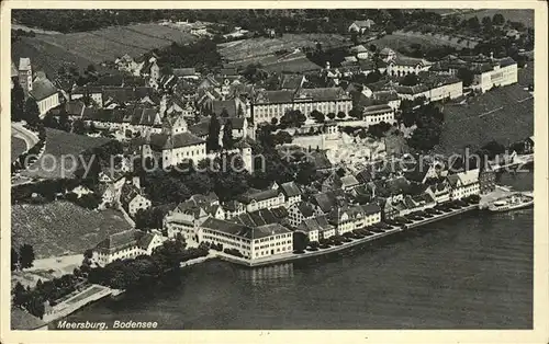 Meersburg Bodensee Schloss Fliegeraufnahme Kat. Meersburg