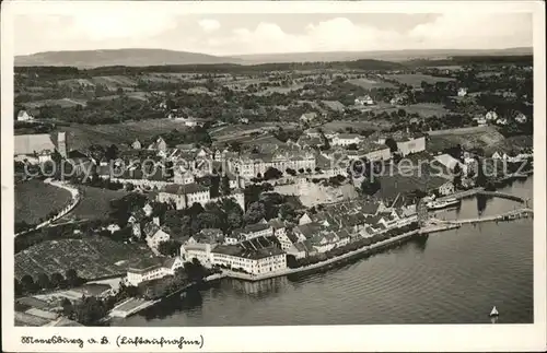 Meersburg Bodensee Fliegeraufnahme Schloss Kat. Meersburg