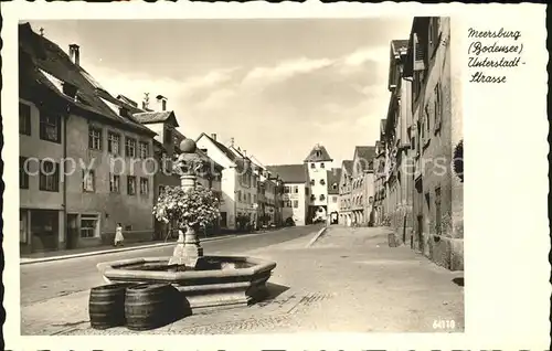 Meersburg Bodensee Unterstadtstrasse Brunnen Tor Kat. Meersburg