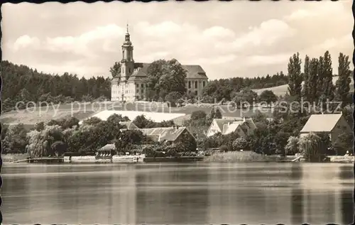 Birnau Blick zur Klosterkirche Bodensee Kat. Uhldingen Muehlhofen