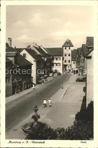 Meersburg Bodensee Unterstadt Brunnen Tor Kat. Meersburg